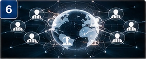 Global professional network representing remote virtual assistance